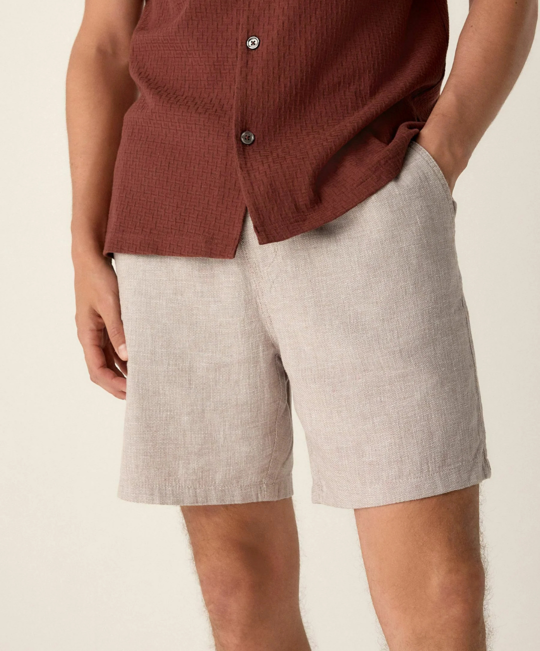 Kit 4 Short Linho Regular Fit