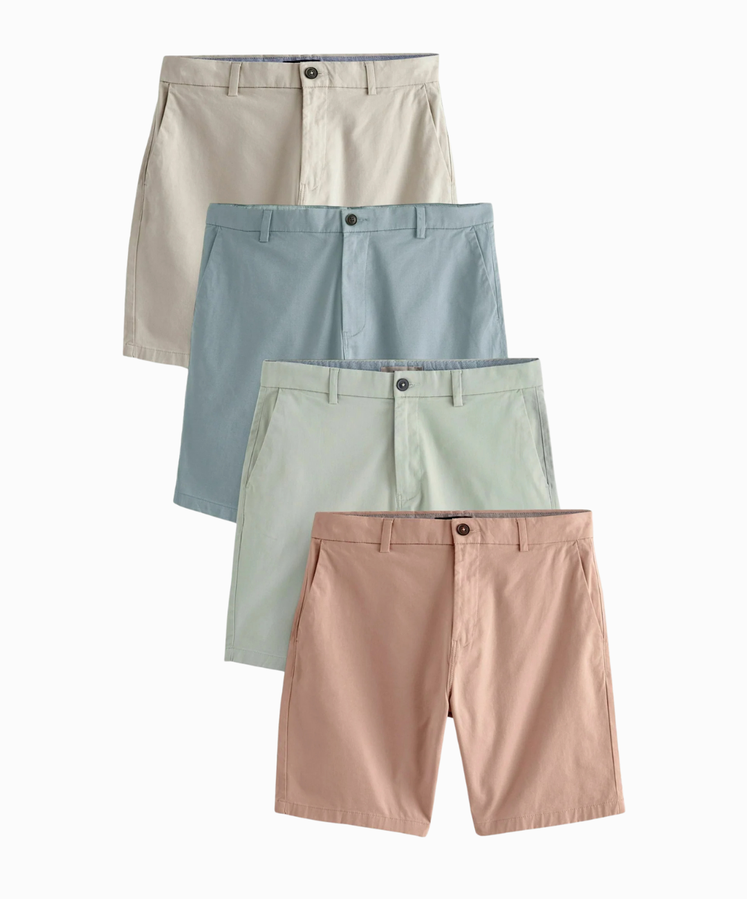Kit 4 Bermudas Chino Slim Fit Stretch - LIQUIDAÇÃO