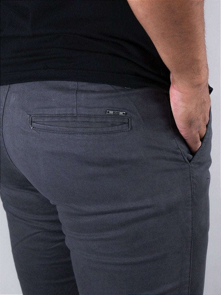 Calça Sarja Boss - Chumbo