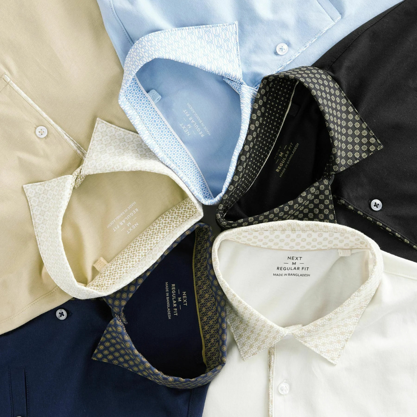 Kit 5 Camisas Polo Monocromático Neutro