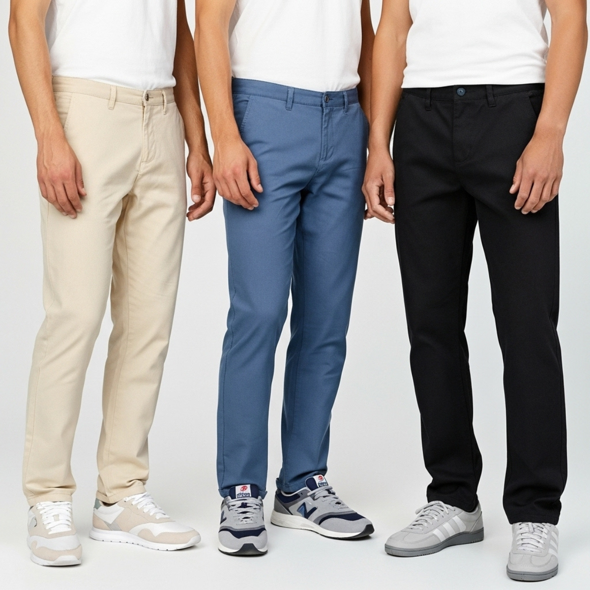 Kit 3 Calças Sarja Retrô Masculina (SOMENTE HOJE)