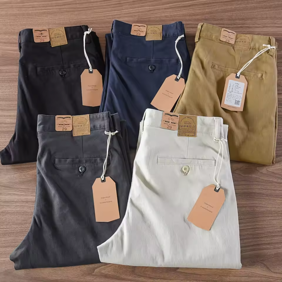 Calça Sarja Retrô Masculina - Kit 5 Unidades