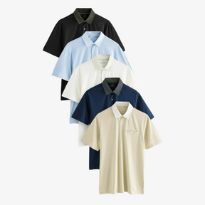 Kit 5 Camisas Polo Monocromático Neutro