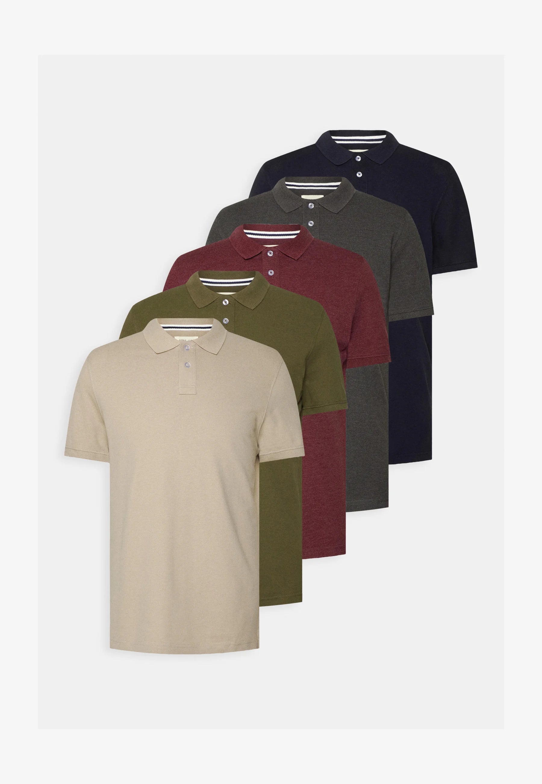 Kit 5 Polo Slim Pier One - LIQUIDAÇÃO