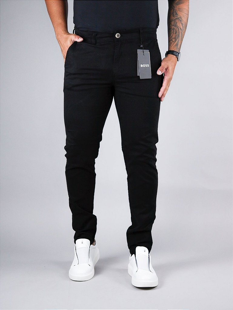 Calça Sarja Boss - Preta