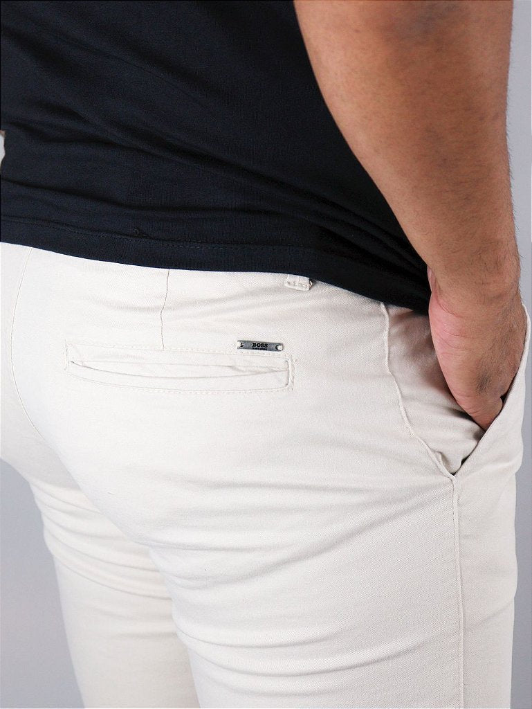 Calça Sarja Boss - Creme